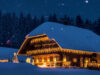 Chalet Weihnachten Nacht